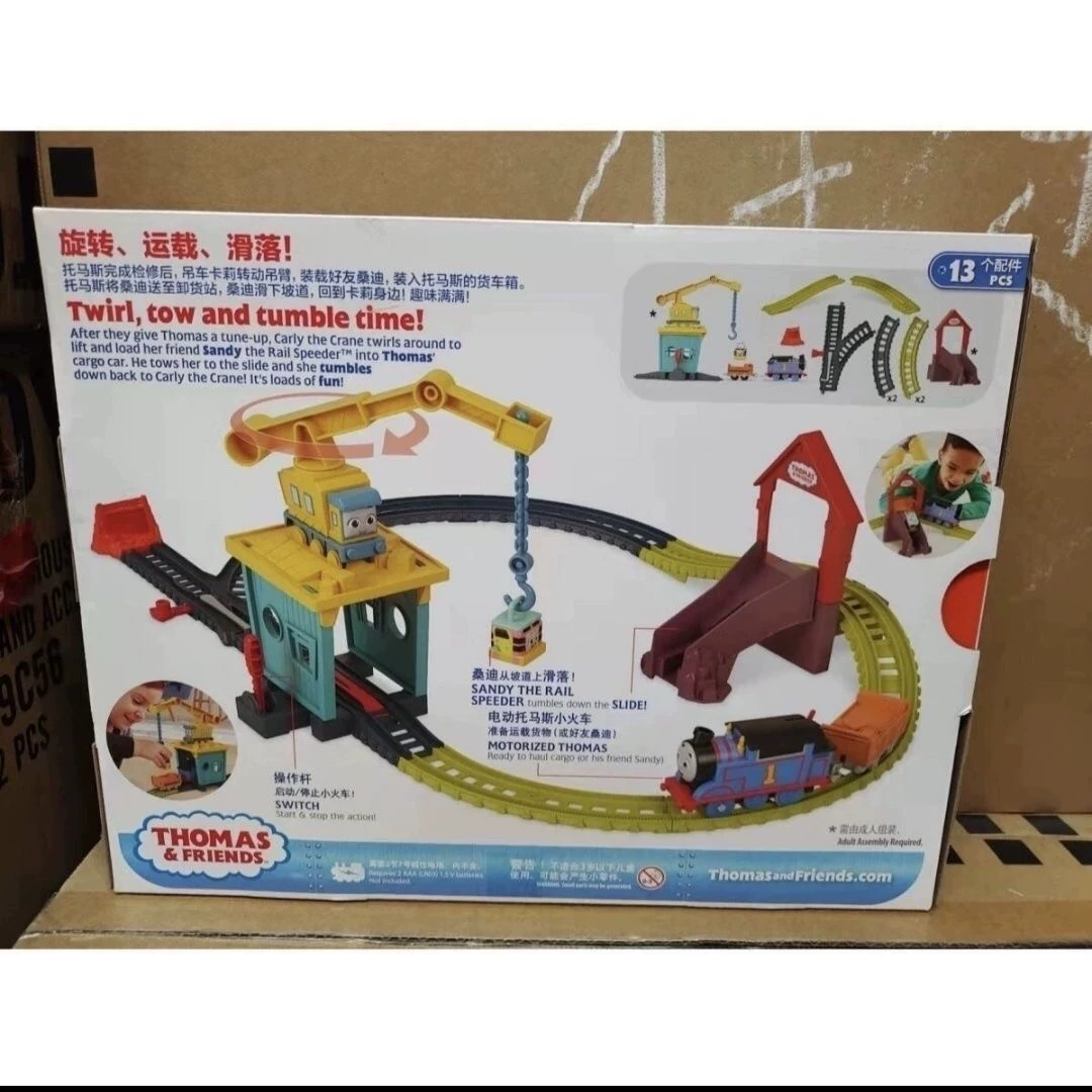 Подлинные Track Master Carly and Sandy Transportation Partner HDY58 Железнодорожный путь Игрушки