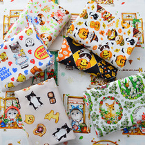 Pure Cotton Fabric Cartoon Field Diy Hand Table Cloth Clothing Printing And Dyeing Animal box cotton cloth Pooch Dogs Pet Kitten