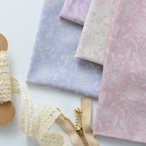 110 wide pure cotton fabric handmade DIY parquet full cotton fabric plant flower cotton fabric minimalist printed dark veins floral branches