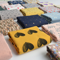 Baby Flannel Cartoon Flowers Pure Cotton Suede Fabric Full Cotton Mill Fur Autumn Winter Handmade Diy Fabric Clothing Shirt