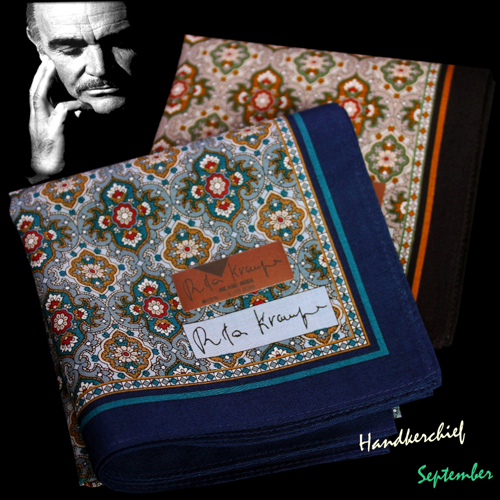 Japan imported retro dyed against the sky luxury British totem men's bandana handkerchief cotton handkerchief cotton business