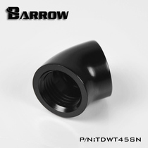 Barrow water-cooled joint G1 4 silver black white 45 degree double internal tooth adapter seat TDWT45SN