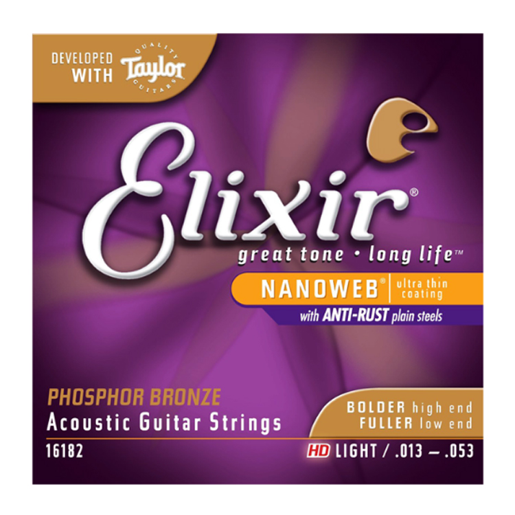Elixir 13-53 Folk guitar string coated wood guitar phosphorus brass Taylor GSmini string