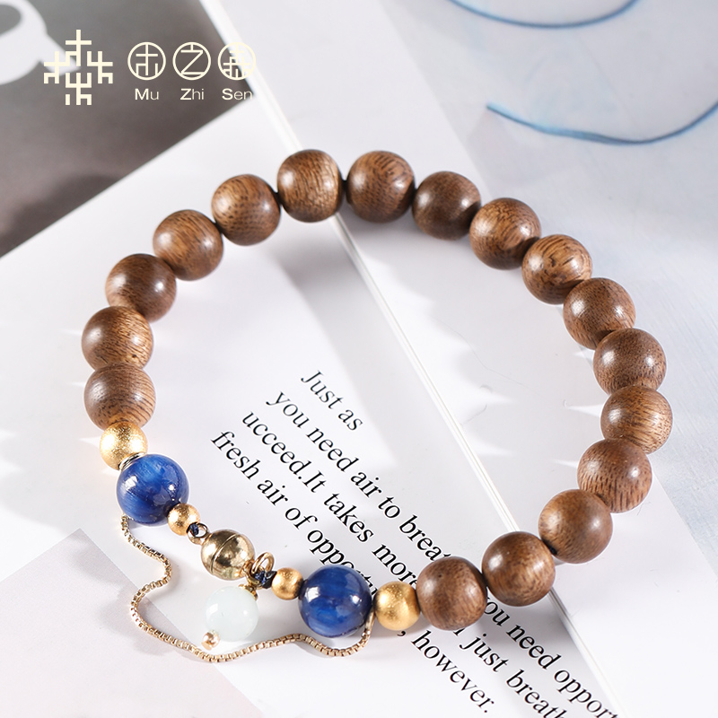 (Global love)Malaysia cream soil Agarwood hand string fidelity women's bracelet