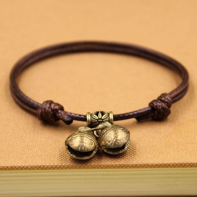 ) Buy 2 get 1) Cat Bells Puppies Bronze Bells Milk Dog Little Cat Pure Copper Ring Tiger Head Retro Pet Bells