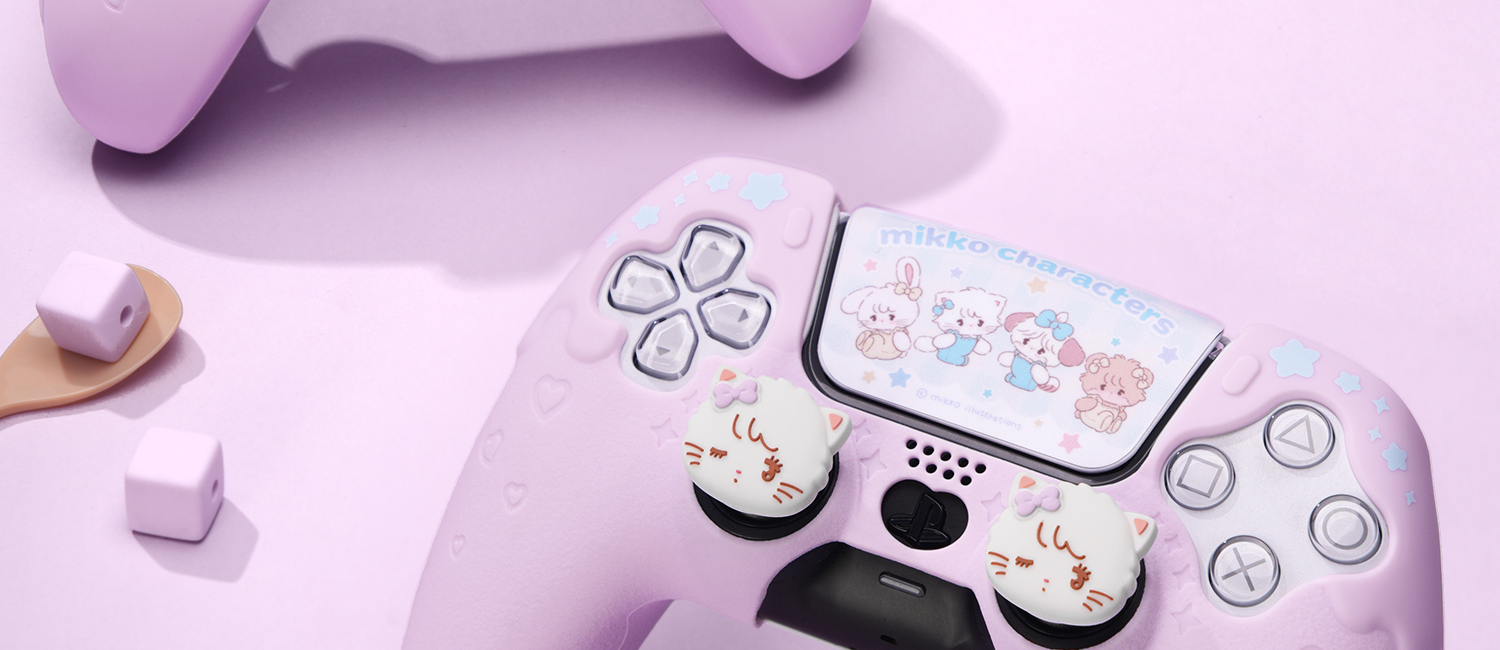 Рукав силиконовые ручки 极想ps5手柄套xbox游戏手柄矽胶保护壳卡通可爱软壳防摔mikko联名
