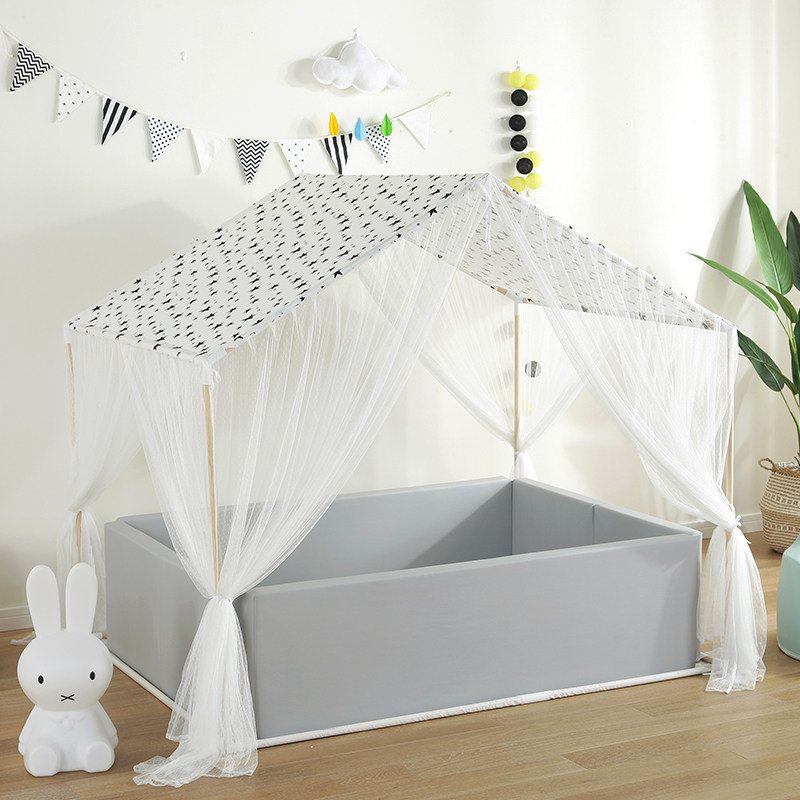 Children's tent Baby Play house Anti-mosquito house Toddler mosquito nets PU cushion Soft fencing Swim Ocean Ball Pool