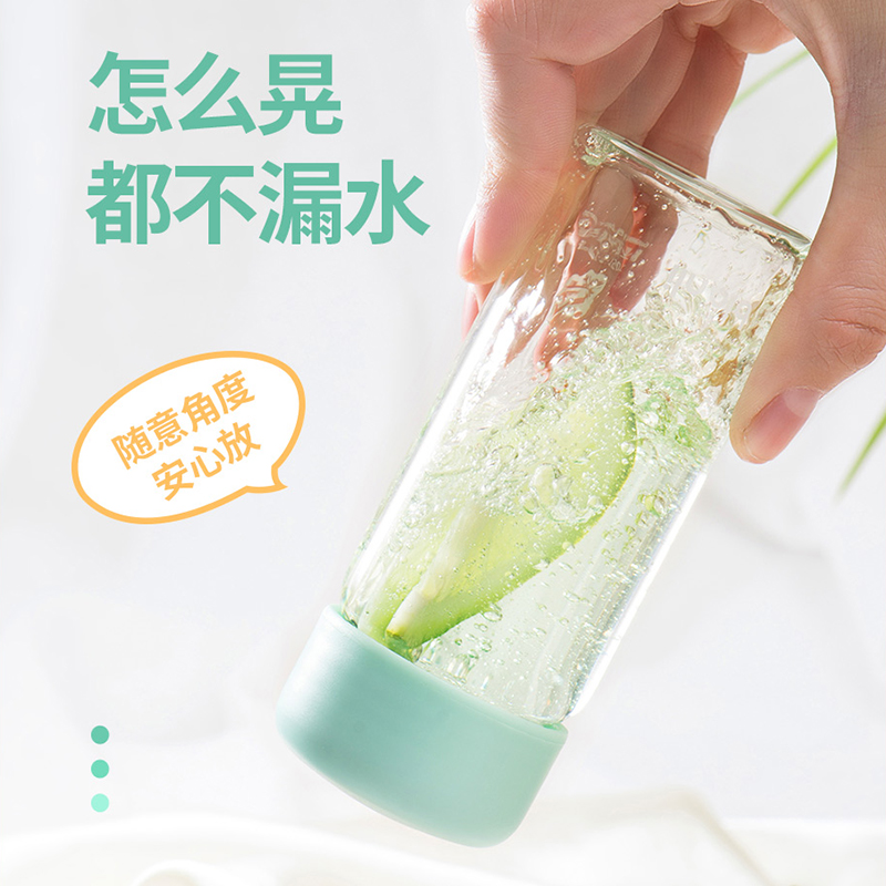 bianli fold 150ml Mini high boron silicon glass cup sealed heat resistant water glass can let go of water microwave