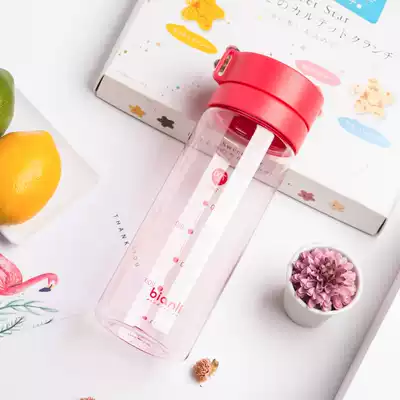 bianli 700ml scale cup Large capacity plastic water cup with filter seal leak-proof portable cup
