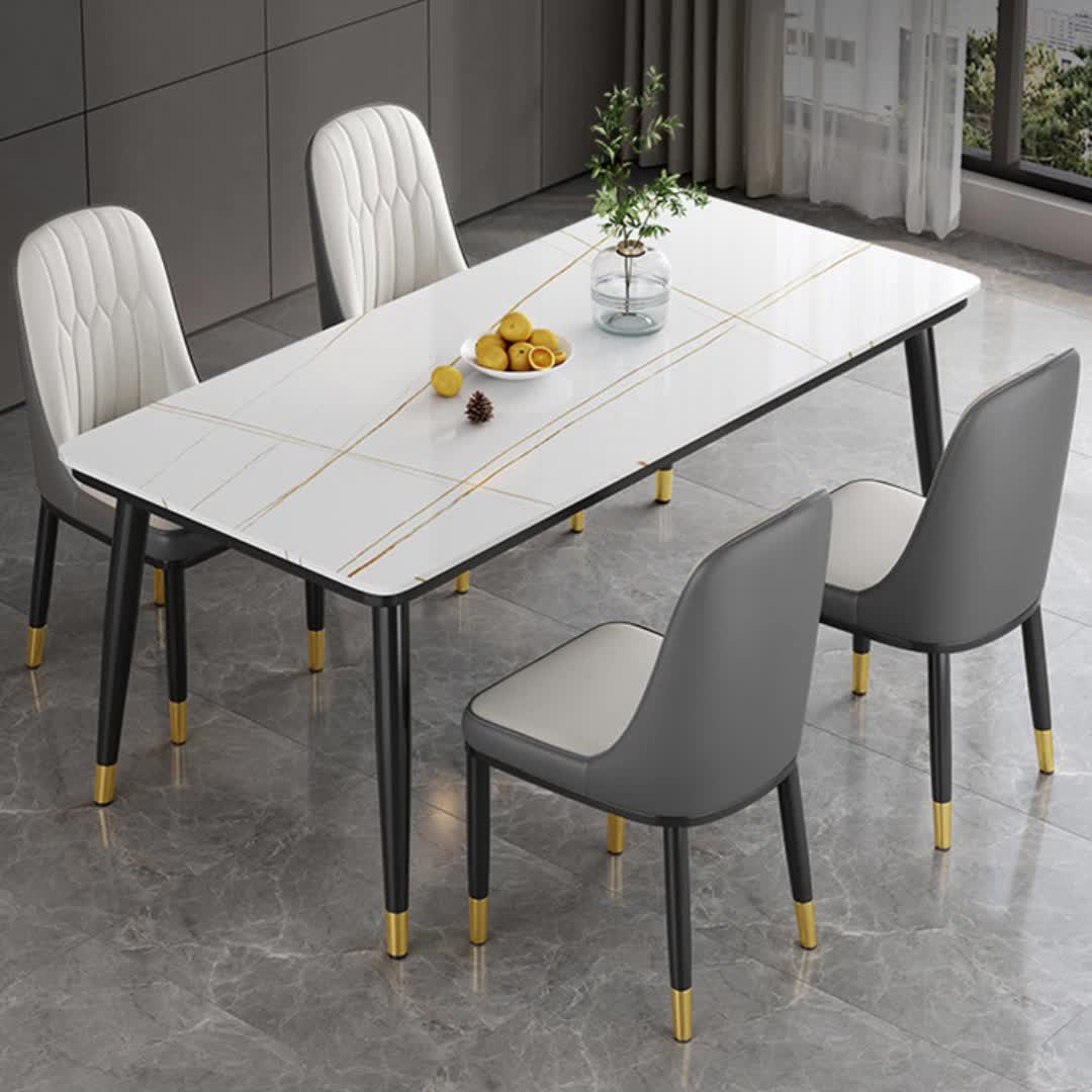 Yq Forever Luxury Design Dining Room Table Home Furniture Set For 6