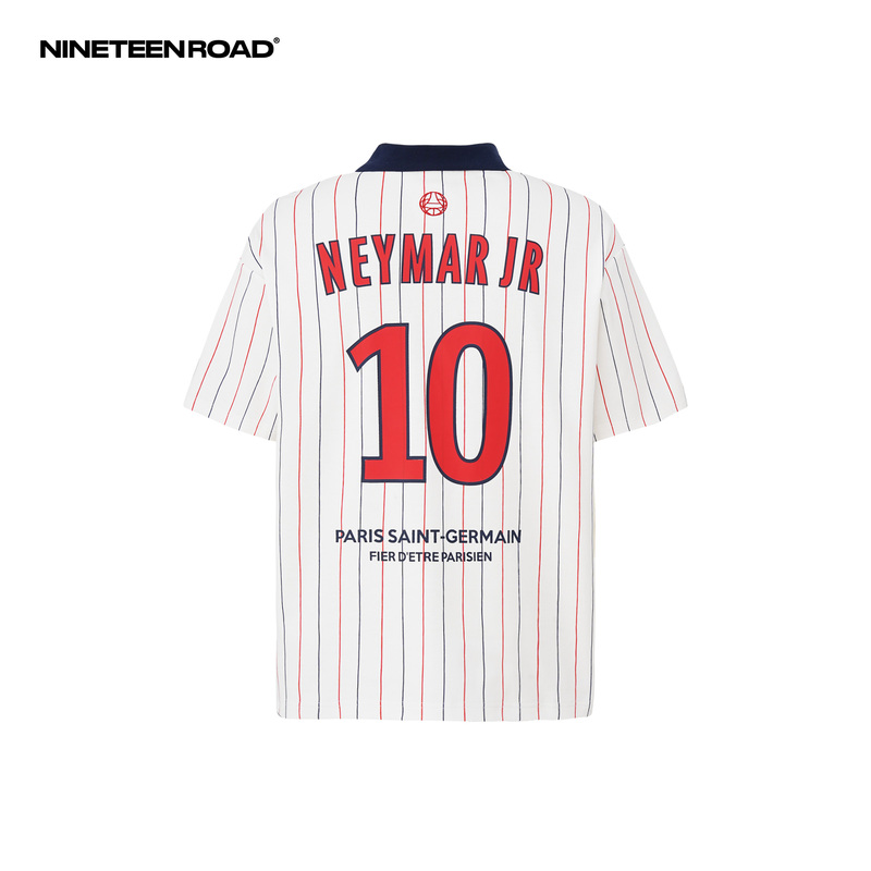 【Paris】-Psj-2026 Season-K77-Defending Champion Badge-Daily Versatile American-Style Polo Short-Sleeve Shirt