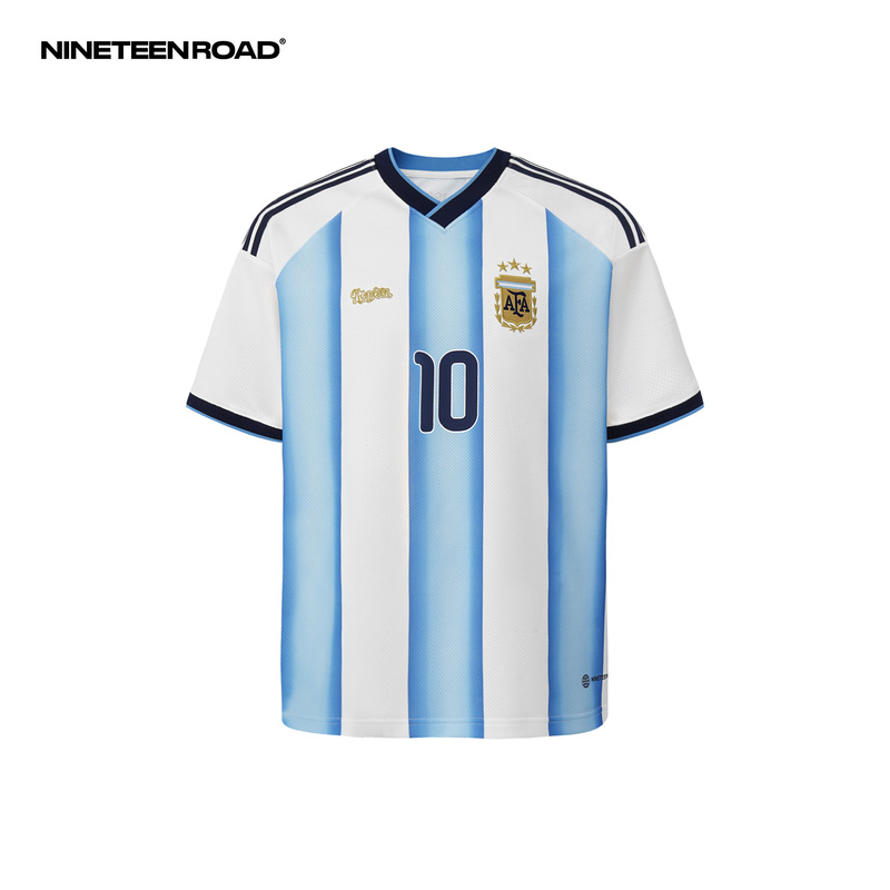 [Argentina] - Class of 2026 - Home [Messi] - Everyday - Versatile American-Style Jersey Loose Round-Neck T-Shirt