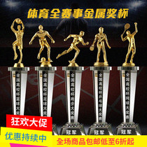  Sports club competition trophy custom basketball Football running table tennis Badminton Transparent crystal model