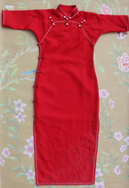 One piece of traditional handmade cheongsam ancient method cheongsam dress cheongsam bridal cheongsam bridesmaid cheongsam