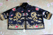 Heavy industry heavy weight silk embroidered jacket cloak Chinese style