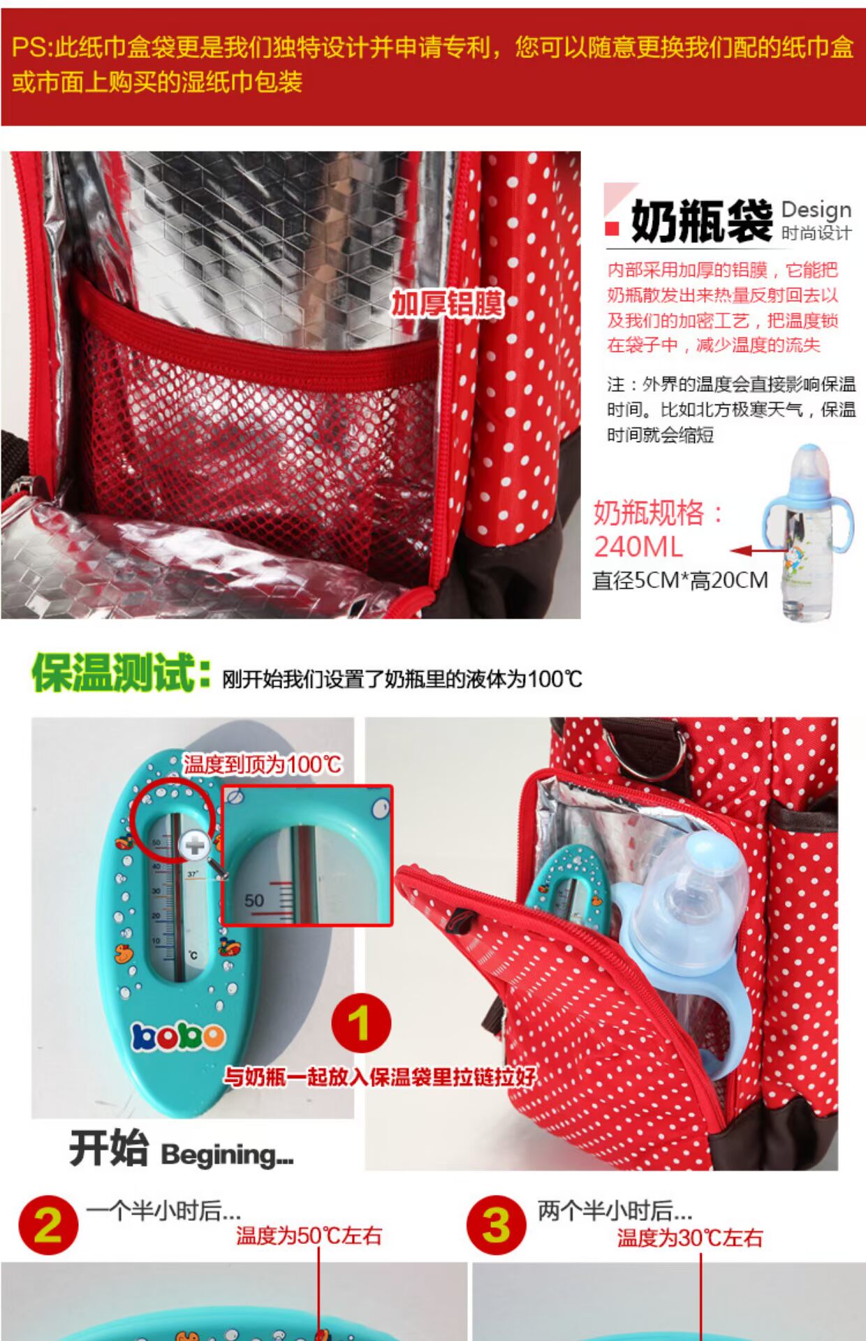 Skinly Si Kailin Đa chức năng Ba lô đơn Vai lớn Công suất lớn Túi mẹ Xác ướp Gói mất giải phóng mặt bằng túi mẹ và bé bền đẹp