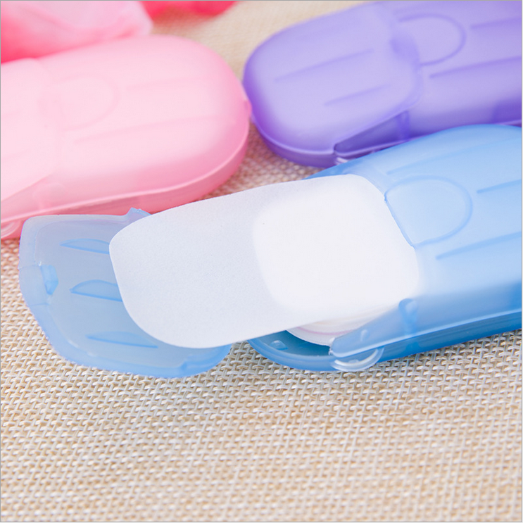 Travel Supplies disposable perfumed soap sheet Toilet Soap Paper Portable Hand Soap Sheet Small Soap Sheet Mini Soap Paper