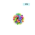 Mất Rainbow Ball Pet Toy Đầy màu sắc Braid Bell Ball Sound Cao su Ball Dog Dog Toy Mèo / Chó Đồ chơi