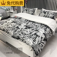 Phí mua hàng miễn phí Vỏ chăn và vỏ gối IKEA Fayenst (xám / trắng) Mua trong nước - Quilt Covers chăn phao trần	