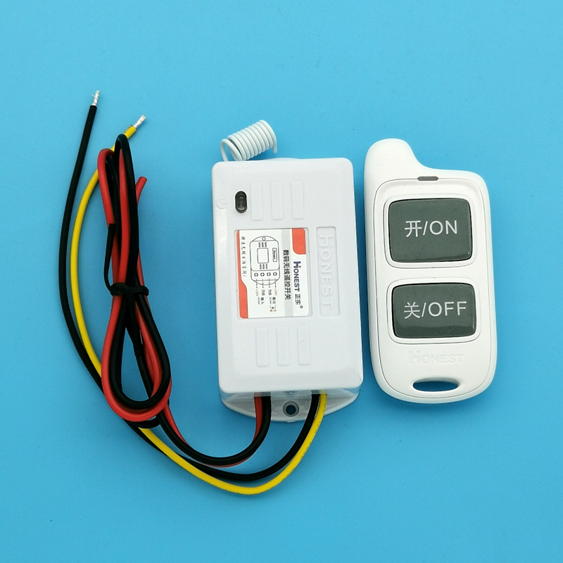 12v 24v wireless remote control switch 7A long distance through the wall control electromagnetic switch cutting LED light water pump oil pump