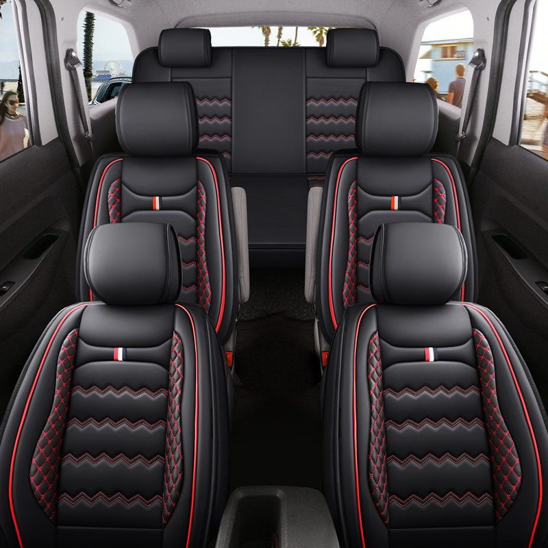 Wuling Hongguang s Glory v leather PLUS car seat cover Hongguang V seven-seat Ounuo S Auchan X70A cushion all inclusive