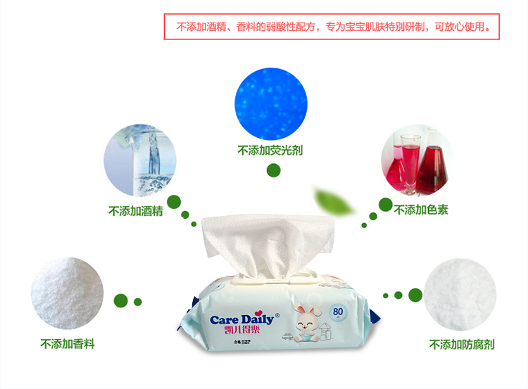 儿 80 抽 * 2 gói lớn có nắp lớn ướt khăn lau tay khăn ướt cho trẻ sơ sinh