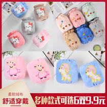 Childrens sleeves Cartoon anti-fouling autumn and winter baby short cute sleeves Infant sleeves Little boy girl hand sleeves