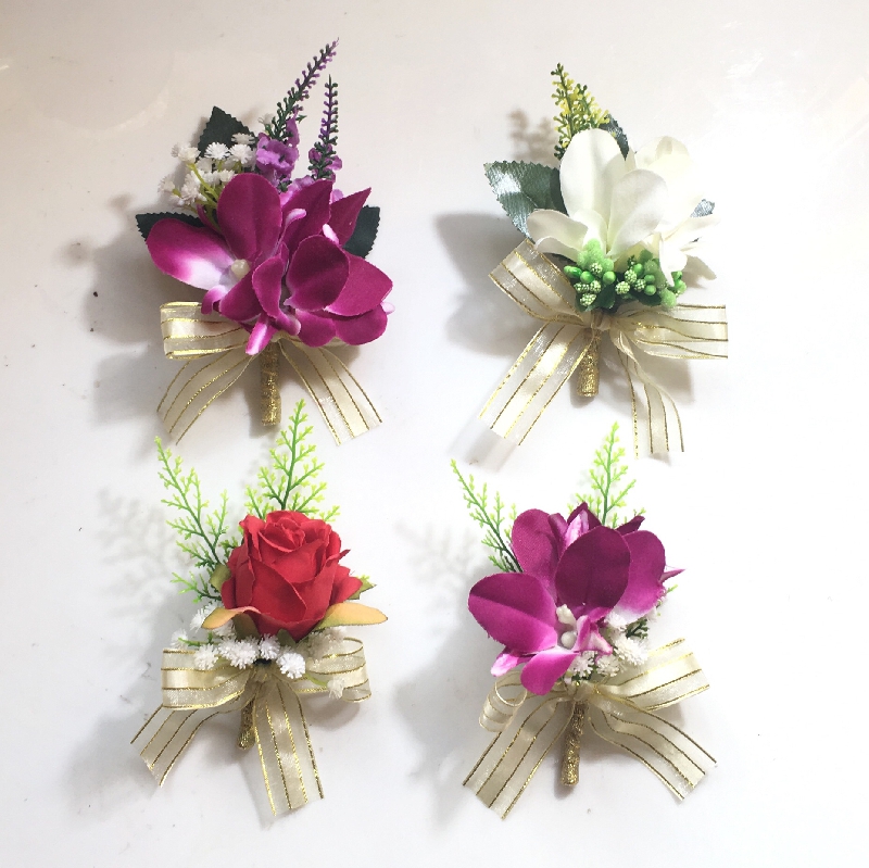 High-end business men's corsage guest flower Conference annual meeting opening ceremony opening ceremony wedding VIP flower