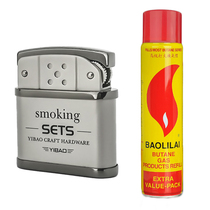 New YIBAO YIBAO new fashion wide feel European and American style mens gift grinding wheel inflatable open flame lighter