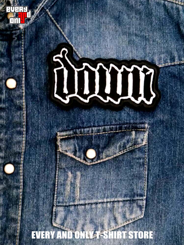 Липучка для пододеяльника down金属乐队周边立体刺绣patch补丁马甲衣贴破洞可定制布标布贴