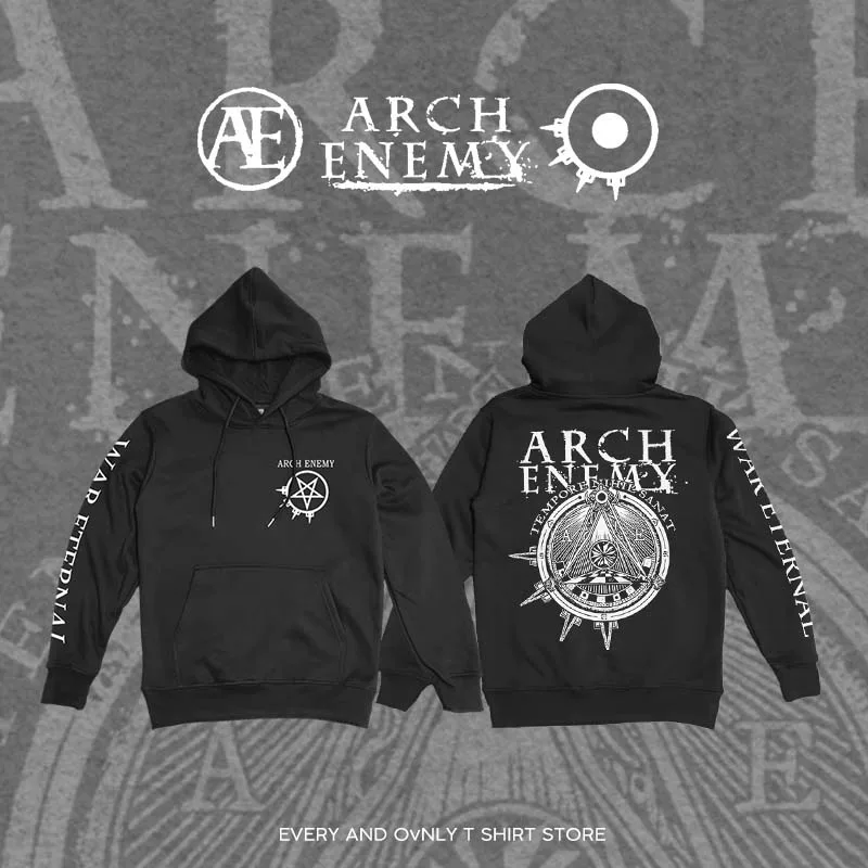 Пошло превью: Arch Enemy's arch enemy death metal band WAR ETERNAL autumn and winter men's and women's zip-up sweatshirt jacket