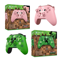 Microsoft xboxone My World Minecraft Pink Pig Cocoilty afraid limited wireless gamepad