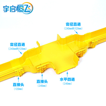 Fiber optic channel pigtail slot adapter 240mm to 120mm large and small head straight-through variable diameter connector