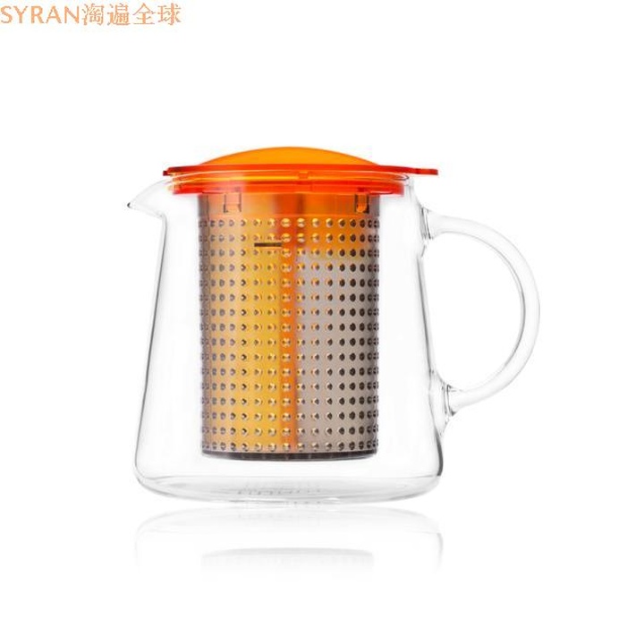 German Import Finum Suren Heat Resistant Heating Glass Bubble Teapot Kettle Tea Set 0 8L Red Dot Design Award