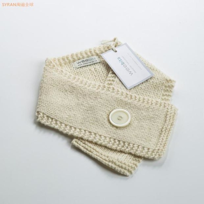 New Zealand Imports Weebits Melinu Wool Baby Scarf button Baby Toddler Baby Toddler Scarves for 0-12 months