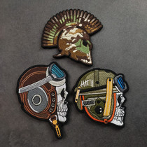3D Full Embroidery Magic Sticker Tactical Helmet Badge Tanksoldier Morale Badge Personality Clothes Patch Pilot Arm Badge