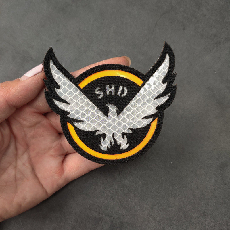 Throughout the territory blocked the game perimeter 3M reflective magic sticker chapter SHD luminous arm badge Chest Badge Personality of the Shoulder Bag Sticker Badge