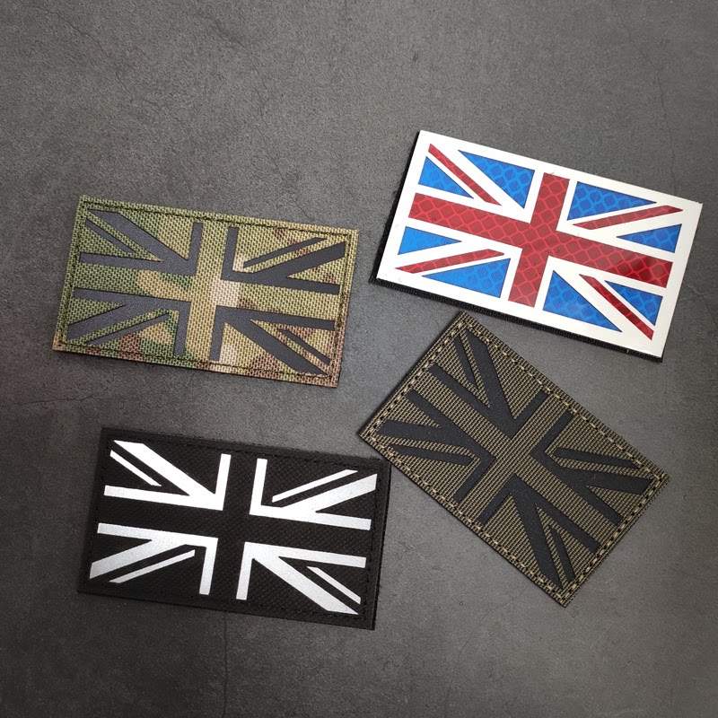 Laser engraving reflects the British flag badge magic sticker eye recognition chapter shoulder tactics chapter shoulder chapter shoulder shoulder chapter magic posts