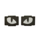 미국 고양이 눈 빛나는 벨크로 스탬프 배낭 MOLLE 웨빙 매달려 위장 작은 악마 왼쪽 및 오른쪽 눈 헬멧 스티커