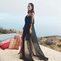 LOVEMILK GIANT DISPLAY SLIM BEACH FASHION HOLIDAY SUNSCREEN Sexy Transparent Long Skirt Dress M-93