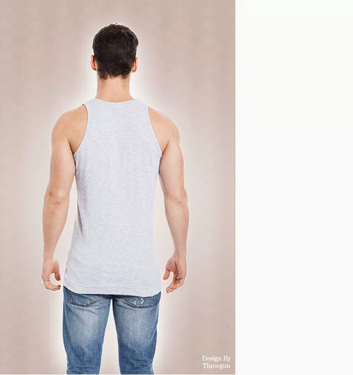 2 Gói Ba Shot Vest Ribbed Cotton Cotton Men Tank Base Sweat Tank Không tay Thể dục Thở Thể thao Vest - Áo vest