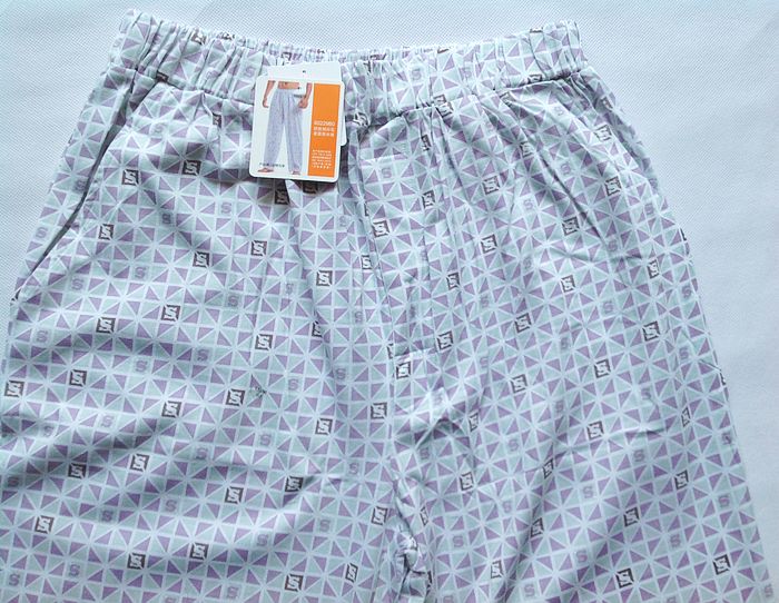 Ba khẩu súng quần lót nam mùa xuân và mùa hè cotton in quần ngủ lỏng modal cotton nhà giản dị - Quần tây quần thun dài nữ
