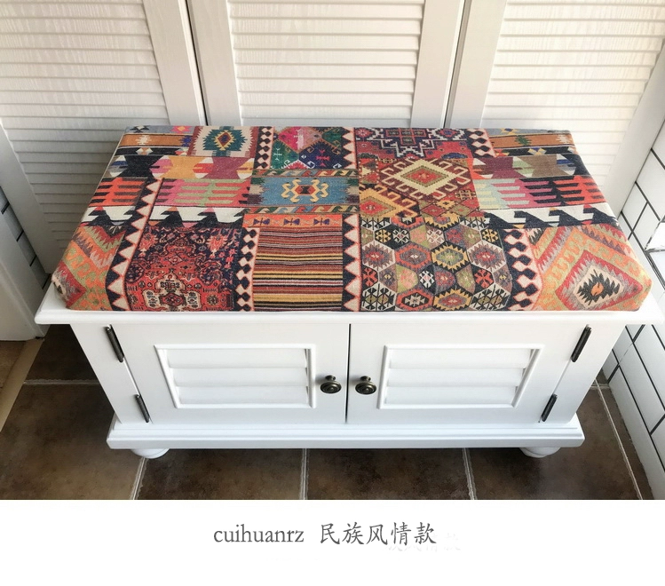 Tùy chỉnh giày Mat Đệm Giày Stool Mat hiên đệm thẻ ghế đệm ghế băng có thể tháo rời và có thể giặt - Ghế đệm / đệm Sofa