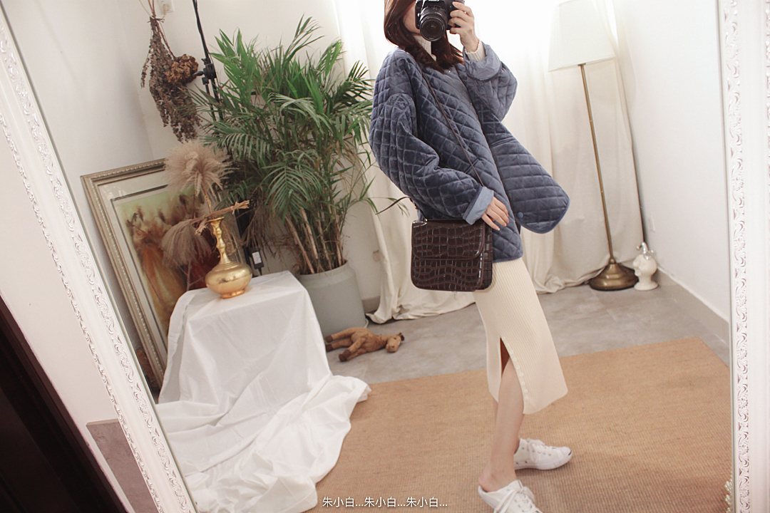 Hipster retro! Kết cấu hình thoi nhung! Mùa thu đông mùa đông áo khoác bóng chày ngắn tình yêu lớn B 3410 thời trang công sở nữ