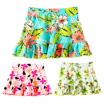 New Rainbow bus childrens dress summer Foreign style cotton A- line dress miniskirt avocado green dress 3412