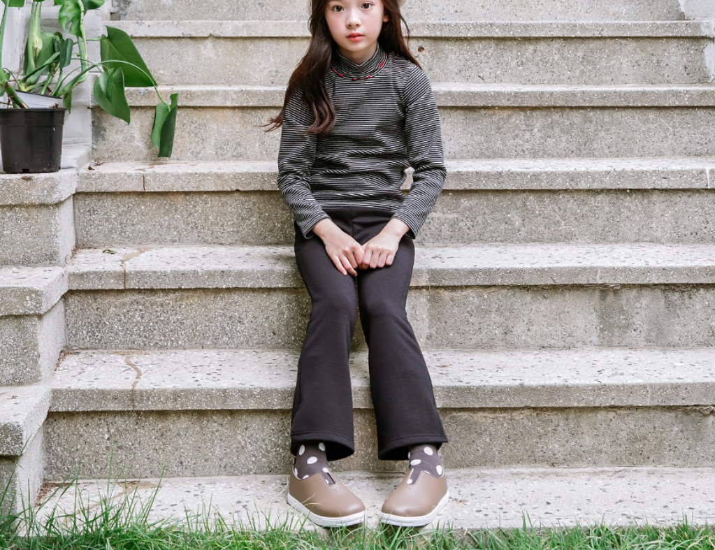 New RainbowBus Girl Autumn Winter Clothing Outgoing Pants Sports Pants Inside Lap Pants 100 Hitch Casual Pants Plus Suede Thick Pants