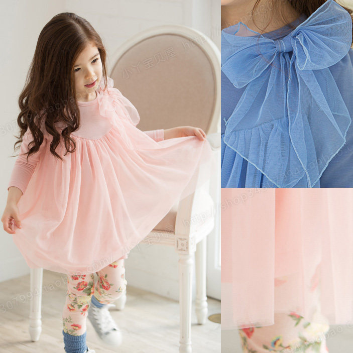 Clear Barn Rainbowbus Girl Baby Early Birth Month Net Skirt Dress With Dress Long Sleeve Dress Fluffy Skirt