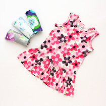 Rainbow Bus Summer Girl Children Baby childrens clothing thin cotton vest dress dress skirt petticoat 3373