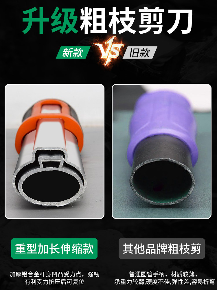 Pruning Shears for Fruit Trees, Specialized Branch Cutters, Powerful Garden Pruning Tool for Thick Branches, Labor-Saving