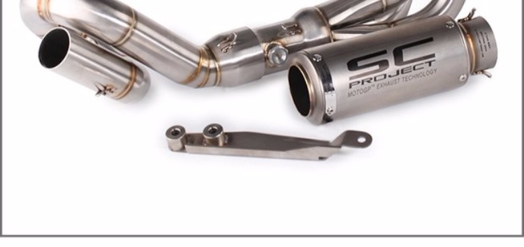 Xe máy Yamaha MT09 thép không gỉ phần giữa phần trước toàn bộ phần Yamaha FZ09 phân khối lớn sửa đổi ống xả - Ống xả xe máy pô xe máy các loại